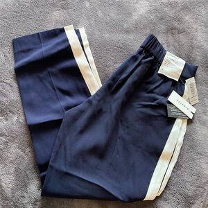 Babaton Pure Indigo Pants with White Accents